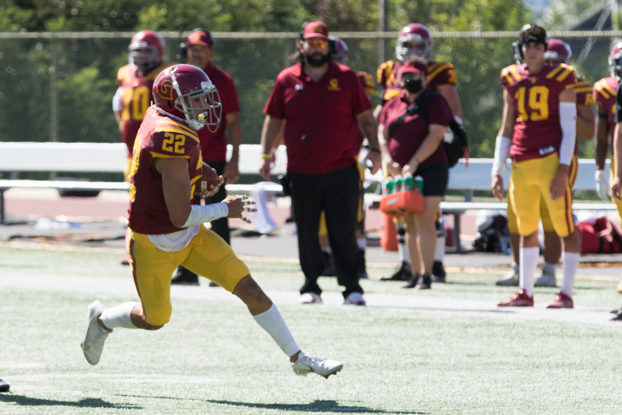 GCC wins fourth straight game, 26-19 over L.A. Harbor College Saturday Oct. 30