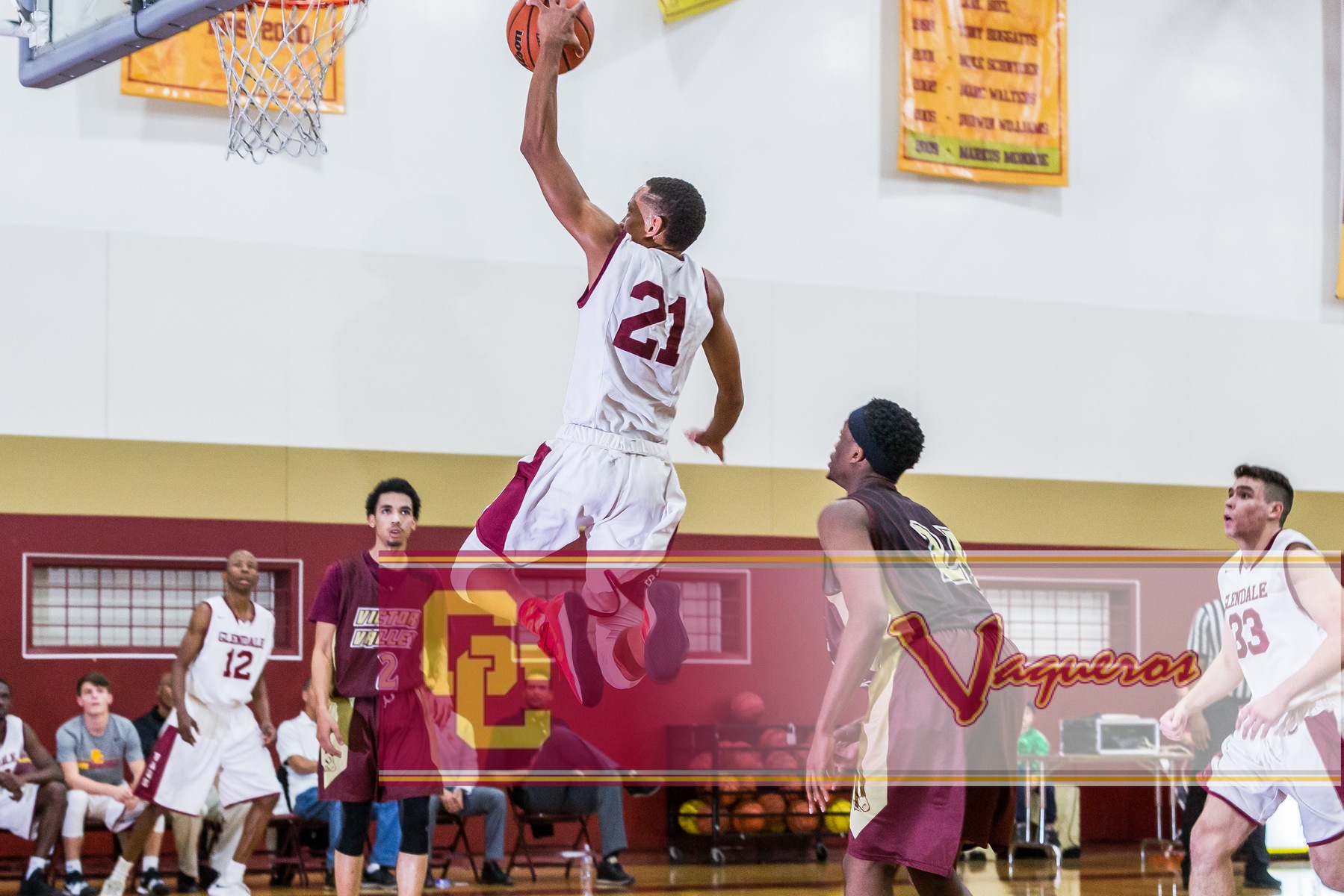Chris Daniels had a game high 23 points to lead Glendale to a 76-53 victory