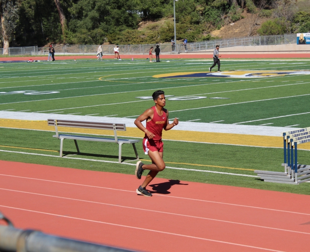 Juan Zamora wins the 1500 meters to pace the GCC Track Teams to solid performances in WSC Inland Meet March 21