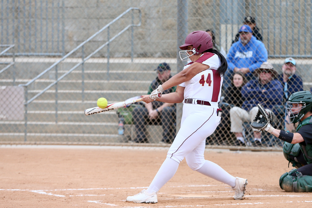 GCC Women's Softball beats Golden West College 7-5 Feb. 18; Jayleen Piedra shines