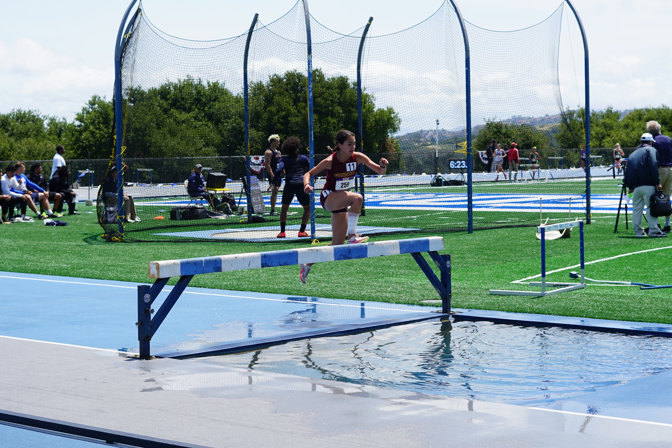 Congratulations to GCC sophomore Lilit Arakelyan for taking third place in 3000-Meter Steeplechase in state meet May 17; Juan Zamora took 10th in 10,000 Meters and Maxwell Harvell competed in the high jump